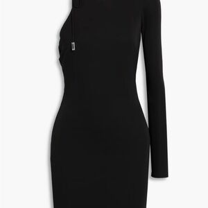 Halston Heritage Black Asymmetrical Dress
